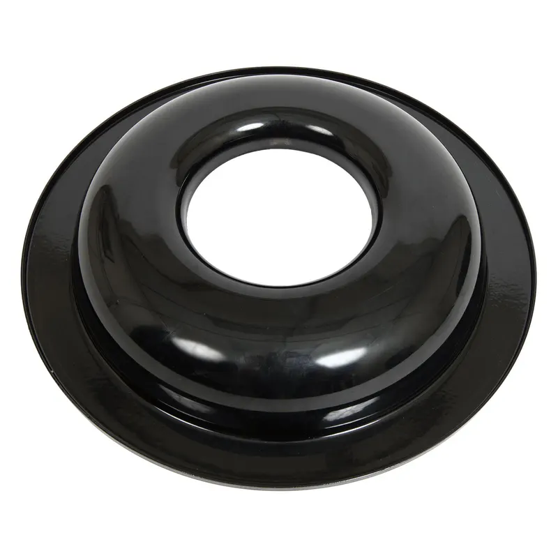 Air Cleaner Base, 10068826B Aluminum, Black, 14 in. Diameter, 1.375 in. Drop, 5.125 in. Inlet, Each