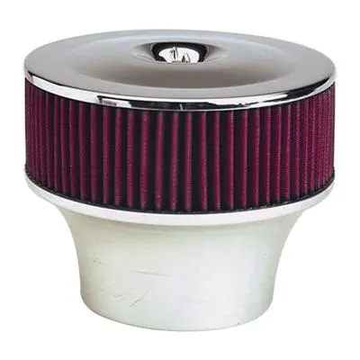 Air Filter, SUM-G3006 Air Filter Assembly, Velocity Stack, 8 in. Diameter, Round, Steel/Aluminum, Chrome, 3 in. Filter Height, Each