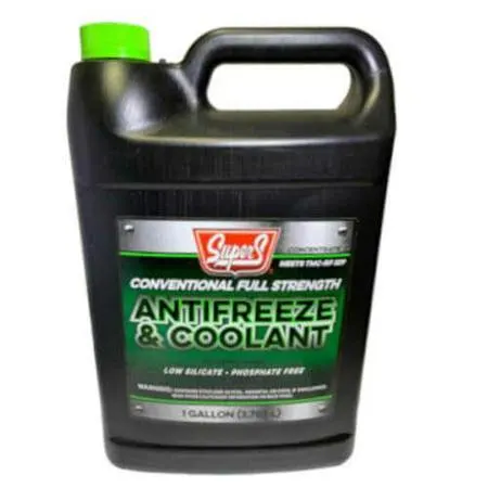 Antifreeze, Green Conventional Full Strength Antifreeze and Coolant