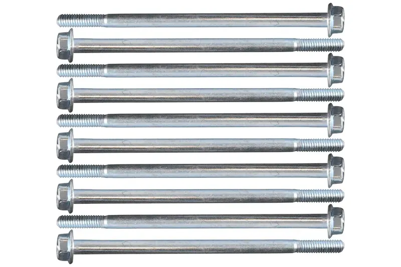 Bolt, 551429 Intake Manifold Bolts, Hex Head, Steel, Natural, Buick, Cadillac, Chevy, Pontiac, Small Block LS, Kit