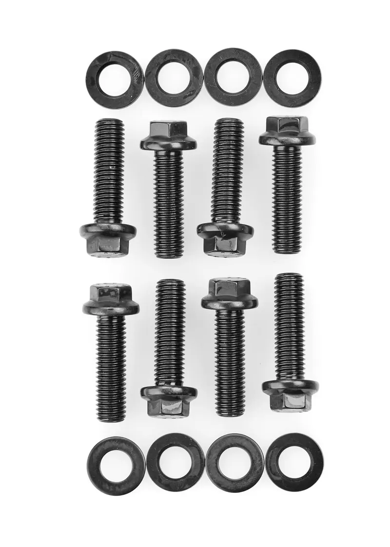 Bolts, 134-0901 Bellhousing Bolts, Hex Head, 10mm x 1.5 Threads, 1.378 in. Underhead Length, Steel, Black Oxide, Kit