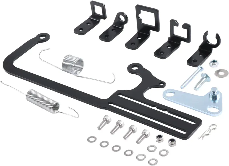 Bracket, Throttle Cable WOWYZL 304147 EZ-EFI Cable Mount Kit Carburetor Throttle Cable Mount Bracket Steel Black