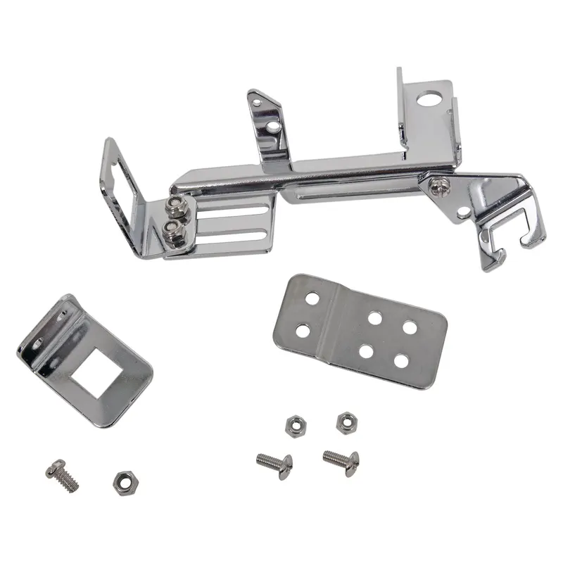 Bracket, Throttle Sum-G1514 Adjustable Throttle Cable Bracket, Steel, Chrome, Holley, Edelbrock, Carter, Includes GM Transmission Kickdown Adapter, Each
