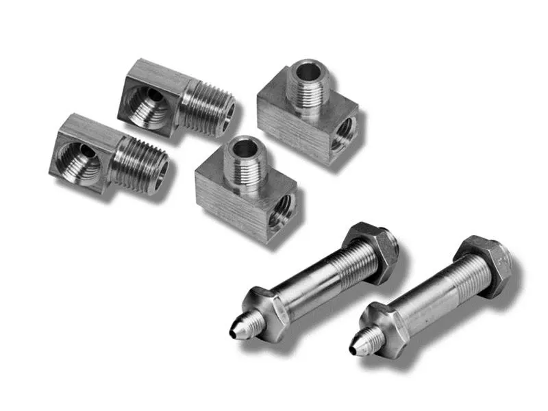 Brake, Stainless Steel, Brass, Pete and Jake's Thru-Frame Fitting Kits Fittings, Set of 4,