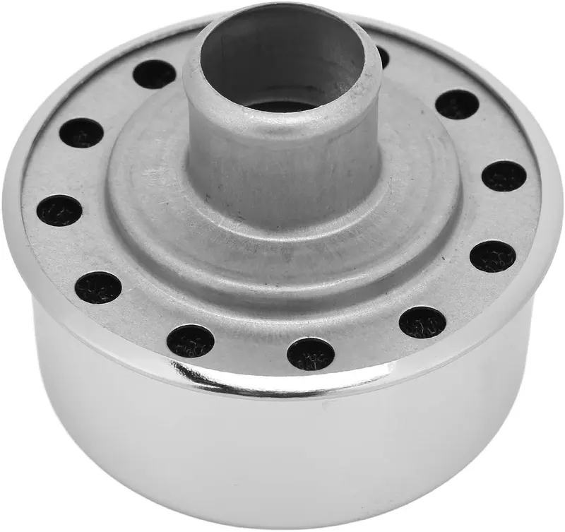 Brreather, Push in Breather, Silver Replacement Valve Cover Breather Round Push in Breather Valve Cover Breathers for SBC BBC SBF 327 350 302 454 502 (Silver)