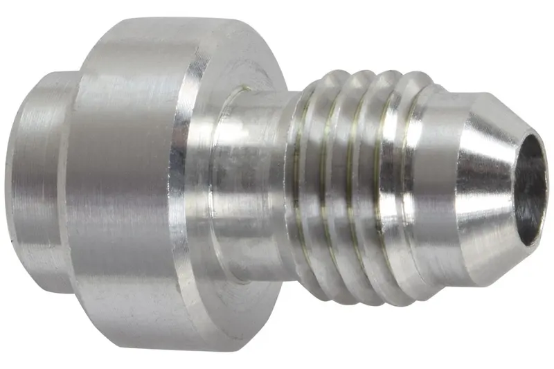 Bungs, AN970-10A Bung, Weld-In, Flanged, Aluminum, -10 AN Male Threads, Each