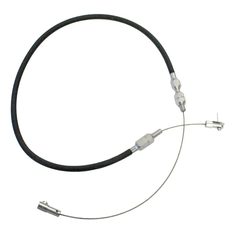 Cable, Throttle 20041B Stainless Steel Wire, Black Polyethylene Jacket, Aluminum End Fittings, 24.000 in. Length, Universal, Each