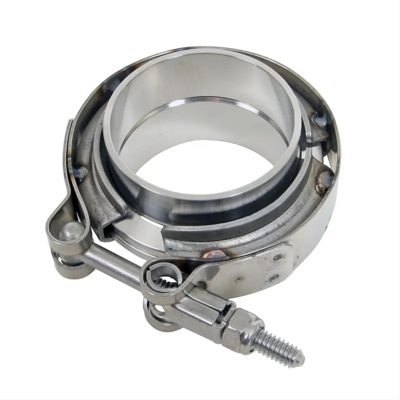 Clamp, SUM-694200 V Band Clamp, Interlocking, Stainless Steel, Natural, 2 in. O.D. Pipe, Kit
