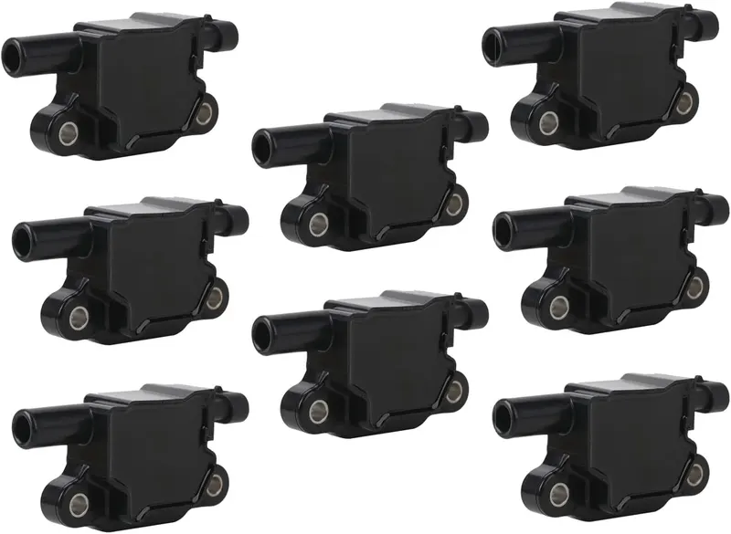 Coil Pack, 12611424 Compatible with Chevy Cadillac GMC Pontiac 5.3L 6.0L V8 Engine G8 Grand Prix H3 Silverado Tahoe Yukon Impala -