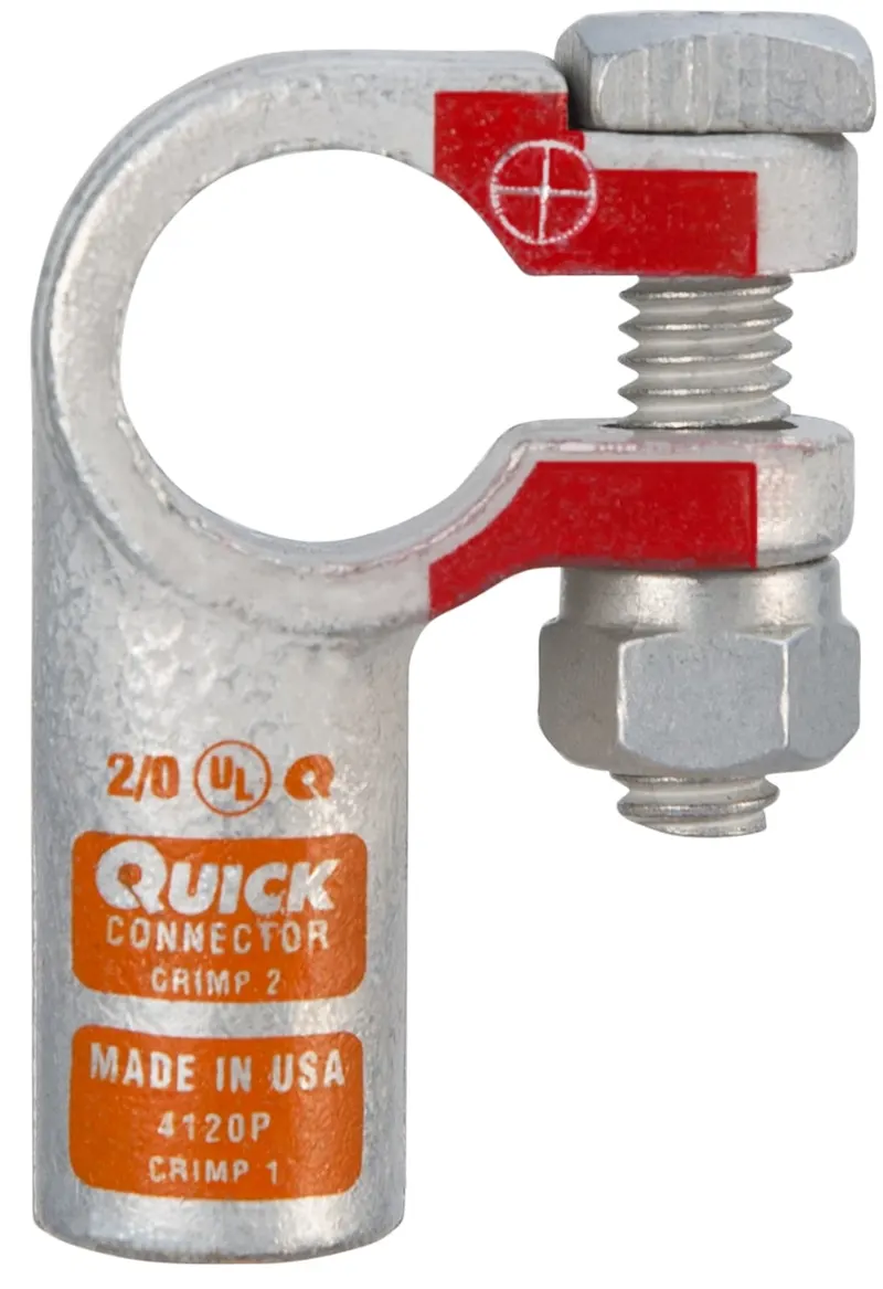 Connector, 4102N Right Elbow Battery Connector Neg.
