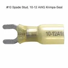 Connector, Nylon Fork #8 HS 12-10 Yellow