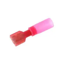 Connector, Nylon male push on heat shrink red 22-18