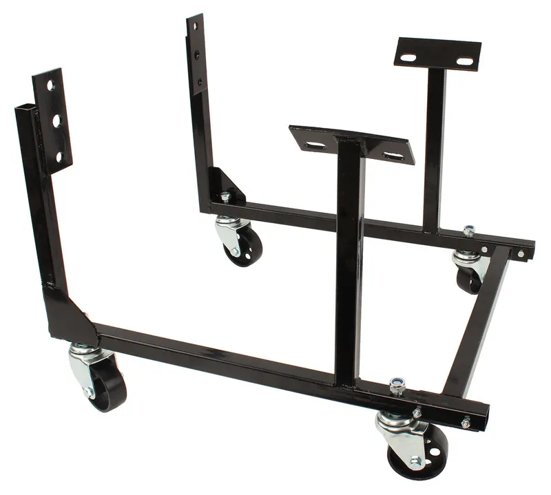 Engine Dolly, SUM-917056 Steel, Black Powdercoat, Wheels Included, Chevy, Big/Small Block