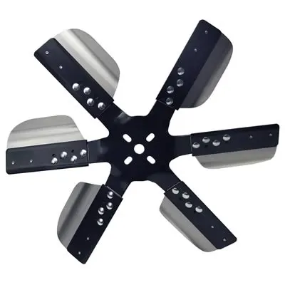 Fan, 17617 Fan, Flex-Type, Heavy-Duty, Counterclockwise, 17 in. Diameter, Stainless Steel Blades/Steel Hub, Universal, Each