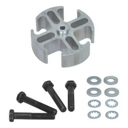 Fan Spacer, 14548 Aluminum, 1 in. Thick, 5/8 in. Pilot, Spacer, Bolts, Washers, AMC/GM, Kit