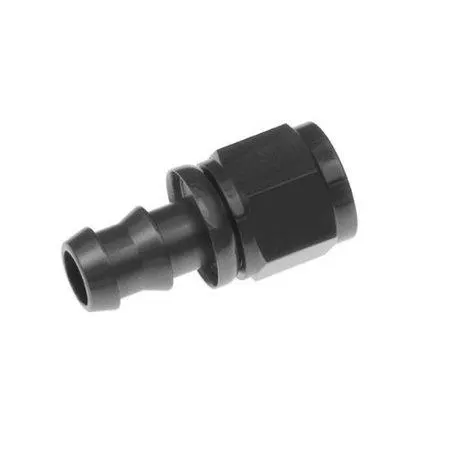 Fitting, 2000-10-2 -10 Straight an Hose End Push Lock-Black