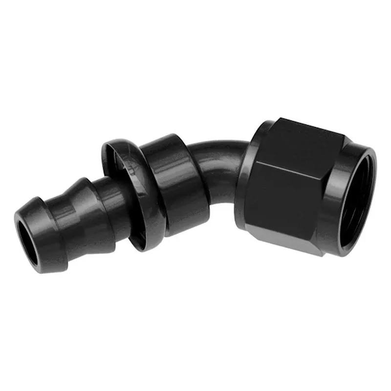 Fitting, 2045-04-2 RHP2045-04-2 -04 45 Degree An/Jic Hose End Push Lock
