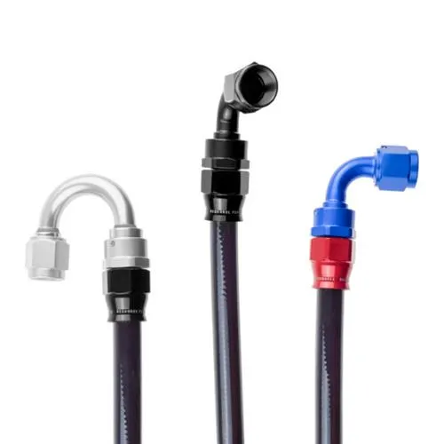 Fitting, 305-04-6 04 Non-Carbon Lined PTFE Hose - Black Cover - 6 feet