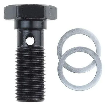 0.375 in. - 24 Male Banjo Bolt, Black