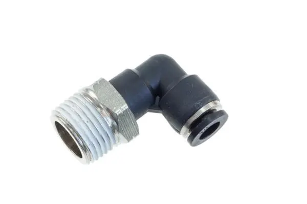 Fitting, 4722-02-04-2 1/4in Vacuum Fitting to Connect 1/8in NPT Male Black