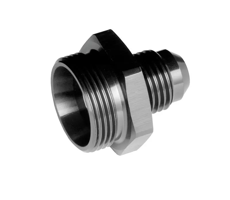Fitting, 5040-08-2 RHP5040-08-2 -08 to 7/8 20 Holley Dual Feed Carb Fitting - Black
