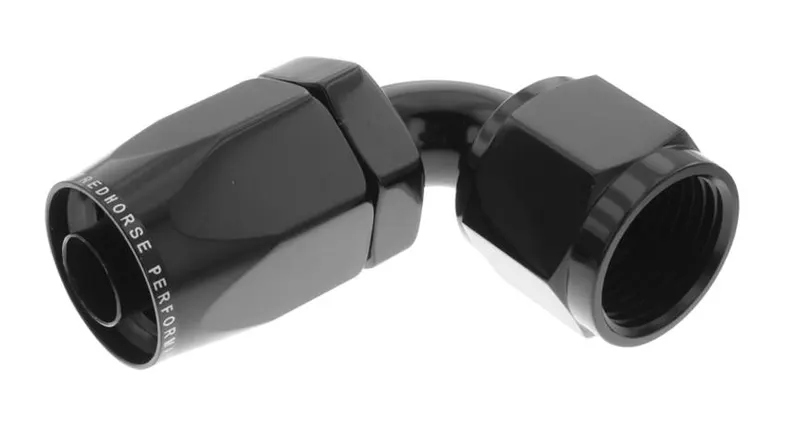 Fitting, 6090-12-2 RHP6090-12-2 -12 90 Degree Female Aluminum Hose End - Black