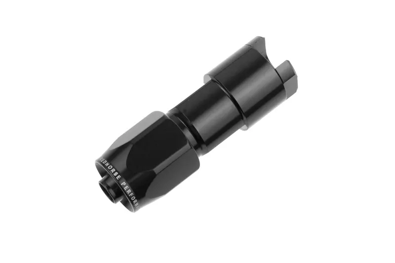 Fitting, 8000-06-05-2 Hose End, Straight, -6 AN Hose, 5/16 EFI Quick-Disconnect, Aluminum, Black Anodized, Each