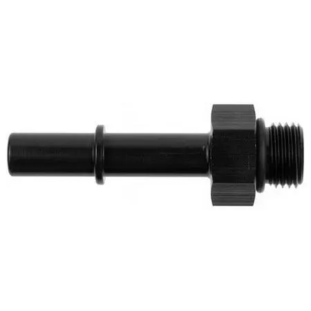 Fitting, 812-08-06-2 Fuel Rail Fitting, Aluminum, Black