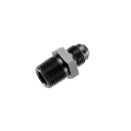Fitting, 816-12-12-2 Adapter, AN to NPT, Straight, Aluminum, Black Anodized, -12 AN, 3/4 in. NPT, Each