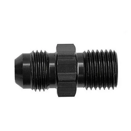 Fitting, 8161-06-14-2 RHP8161-06-14-2 -06 Male An/Jic Flare to M14x1.5 Inverted Adapter - Black