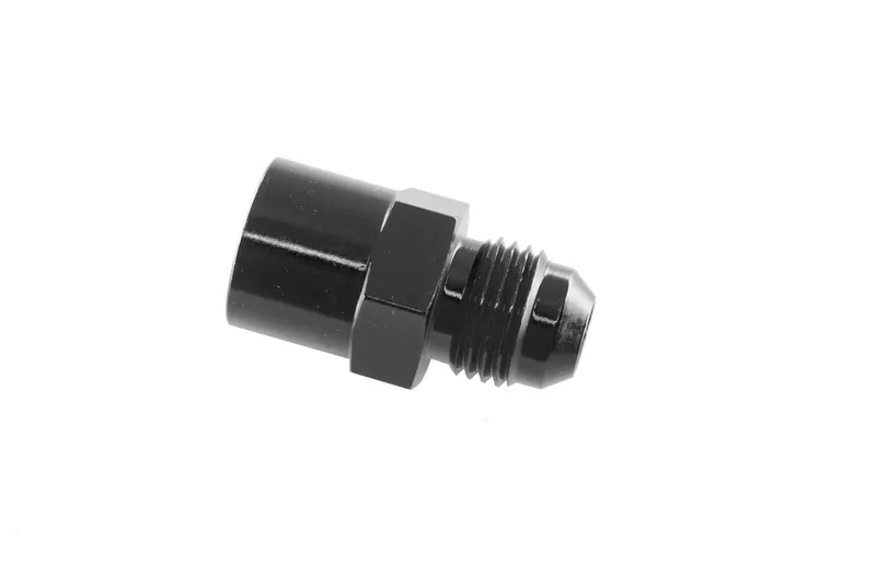 Fitting, 8164-06-16-2 Adapter, AN to Metric Threads, Straight, Aluminum, Black Anodized, -6 AN, M16 x 1.5, Each