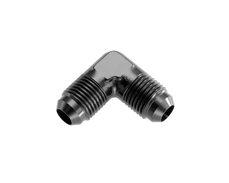 Fitting, 821-12-2 Coupler, Union, AN to AN, 90 Degree, Aluminum, Black Anodized, -12 AN, -12 AN, Each