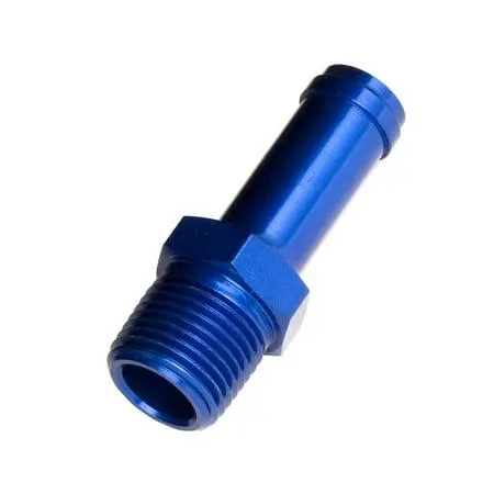 Fitting, 840-08-06-1 RHP840-08-06-1 -08 (1/2 ) OD Hose Nipple to -06 (3/8 ) NPT Male - Straight - Blue
