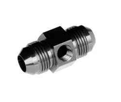 Fitting, 9192-08-2 Pressure Gauge Adapter, Straight, Aluminum, Black Anodized, -8 AN Male, -8 AN Female, 1/8 in. NPT Female