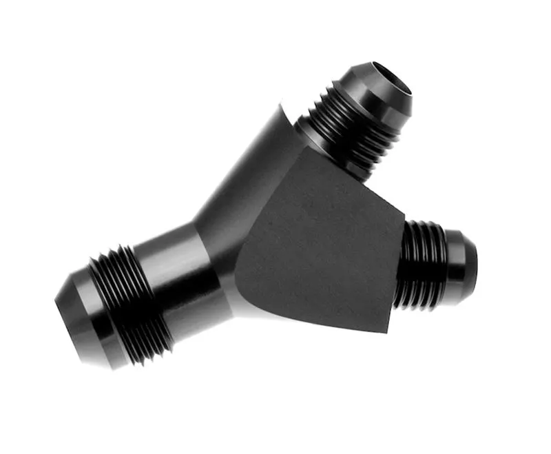 Fitting, 930-12-08-2; Y-Block Black -12an X -08AN x -08an Male