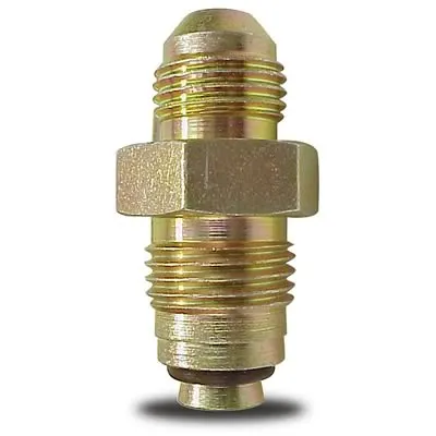 Fitting, ALL37122 Power Steering Adapter, AN to Inverted Flare, Straight, Steel, Gold Iridited, -6 AN, M16 x 1.5, Each