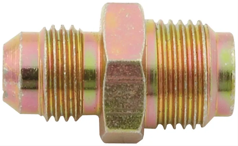 Fitting, ALL48215 Adapter, AN to Inverted Flare, Straight, Steel, Gold Iridited, -6 AN, 5/8 in.-18, Inverted Flare, Each