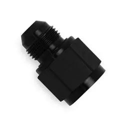 Fitting, AT9892126ERL Reducer, AN to AN, Straight, Aluminum, Black Anodized, -12 AN, -6 AN, Each