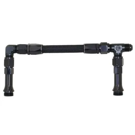 Fitting, Fuel Line 5150-08-2 08x 7/8-20 Dual Inlet to Fit Holley-4150 (Center to Center 9.3 )
