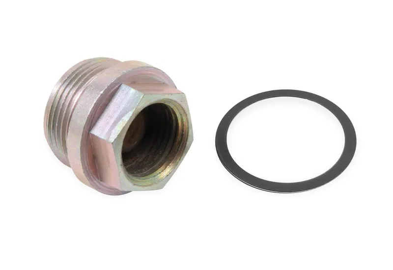 Fittings, Fuel Bowl Adapter, Inverted Flare, 7/8 in.-20, Male, Outer Thread, 5/8-18 in. Female, Inner Thread, Steel, Zinc, 3/4 in. Hex Body, Each