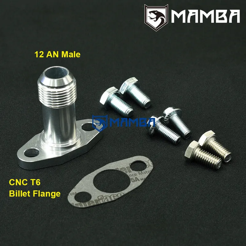 Flange, 12AN Turbo Oil Return Drain Flange Kit BorgWarner SX SX-E S400 S400SX S400SX-E