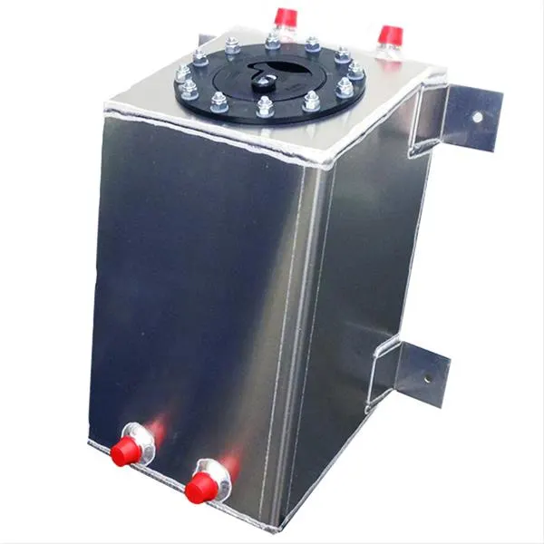 fuel cell, 18-0203 Pro Series, 3 Gallons, Aluminum, Natural, Two Outlets, -10 AN, -12 AN, Sump, Alcohol, Diesel, E85, Gasoline, Each