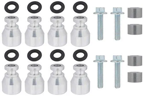 Fuel Injector Spacer Set of 8 LS2 Intake Manifold to LS Truck Injector Adapter