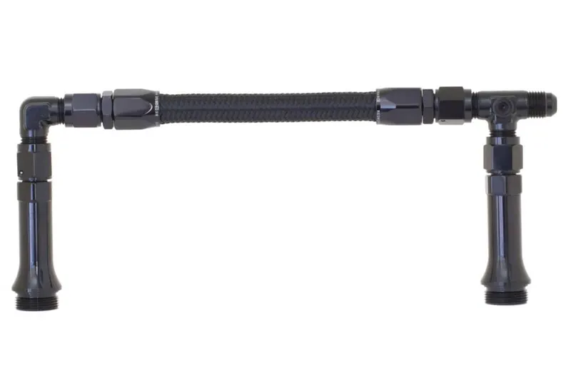 Fuel line, 5150-06-2 RHP5150-06-2 -06 x 7/8-20 Dual Inlet to Fit Holley-4150 (Center to Center 9.3ö̈)