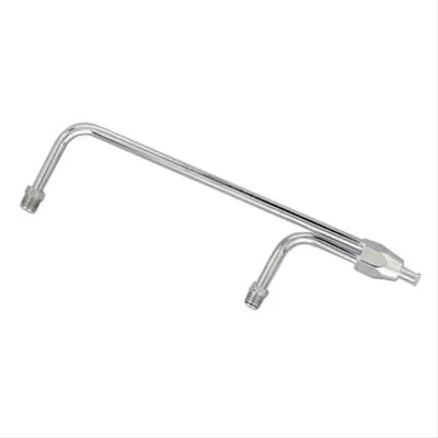 Fuell Line, SUM-G3110 Chrome, Steel, Holley, 4160 Series, 3/8 in. Hose Barb Inlet, Each