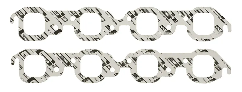 Gasket, 153 Exhaust Gaskets, Header, High-Temperature White, Square Port, Chevy, Big Block, Pair