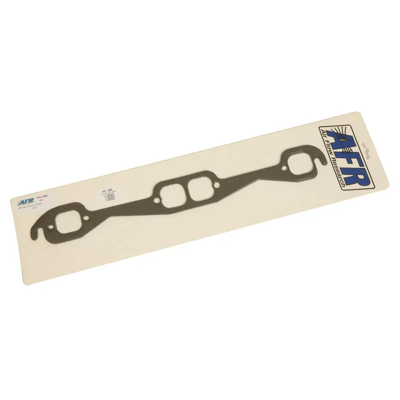 Gaskets, Exhaust Header Square Port, Graphite Composite, 1.500 in. Height, 1.600 in. Width, Chevy, Small Block, Pair