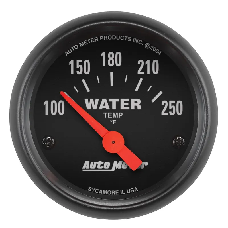 Gauge, 2635 Gauge, Water Temperature, Black, 100-250 Degrees F, 2 1/16 in., Analog, Electrical, Each
