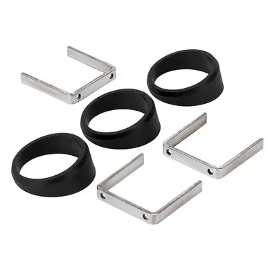 Gauge, Rings 2234 Gauge Angle Rings, 15 Degrees, Plastic, Black, for 2 1/16 in. Diameter Gauges, Set of 3