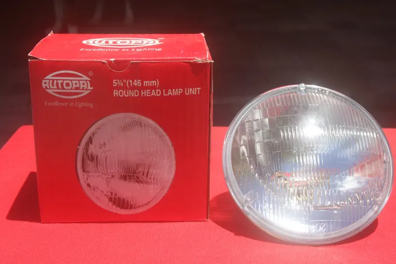 Headlight, HL-104 Autopal Round Head Lamp Unit 5 3/4” 146mm